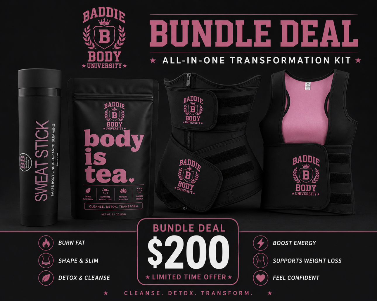 BADDIE BODY UNIVERSITY BUNDLE