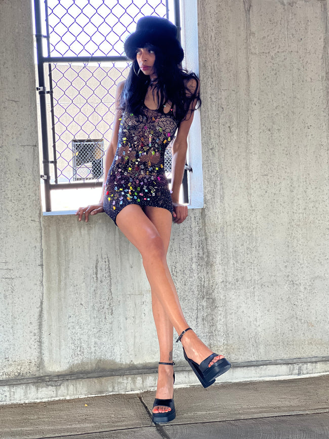 Lucky charm mesh dress Main Image