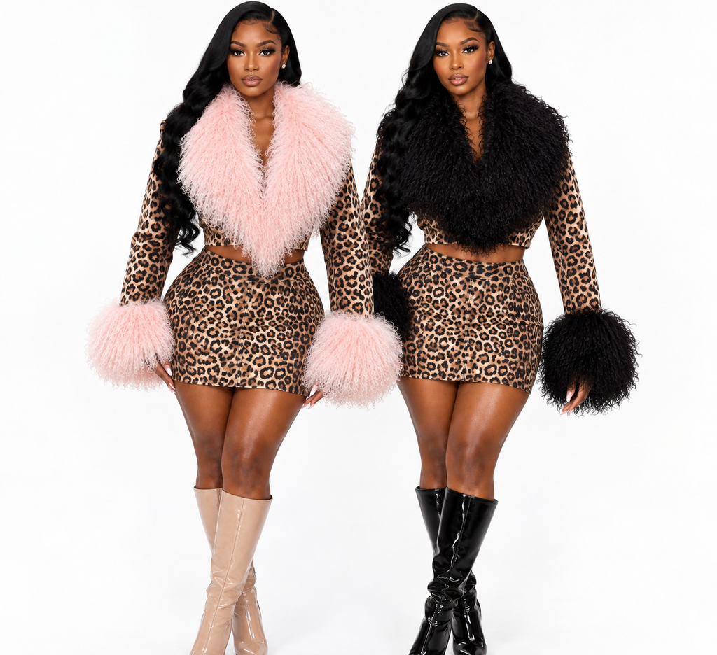 Leopard Luxe 2-Piece Set 🖤💗🐆